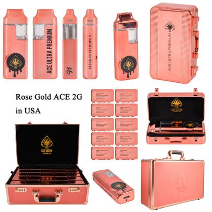 Rose Gold Ace Ultra 2G Disposables 2ml empty vapes wholesale USA /EU STOCK